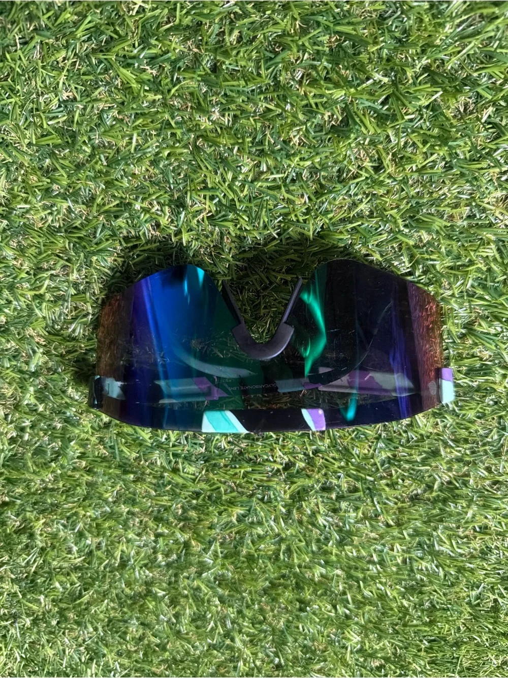 Replacement Mirrored VR/AR Visor Lens - Iridescent Blue-Green